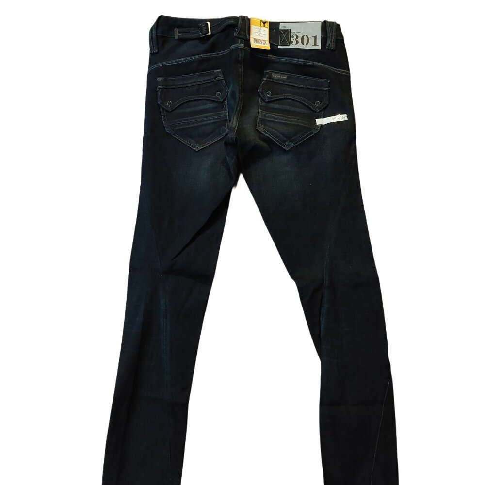 Retro Vintage G-Star Raw 3301 Minic Tapered Aspen Denim Jeans Pants Sz 25 NWT - Picture 7 of 12